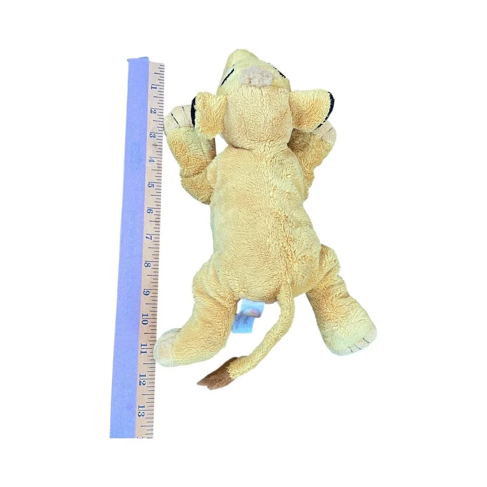 Disney Lion King Simba‎ Plush Set 2 Stuffed Animal Yellow Vintage Toy